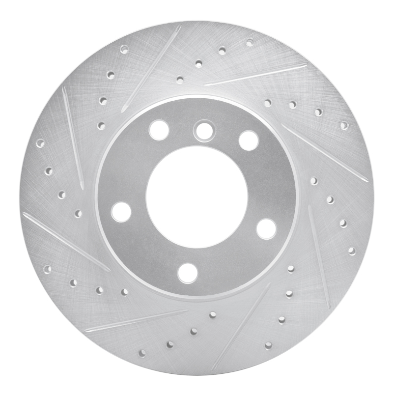 BMW 525I Brake Rotor (1) - Front Left - R1 Concepts - Drilled & Slotted - Silver - `96-`03 BMW 525I Brake Rotor (1) - Front Left - R1 Concepts - Drilled & Slotted - Silver - `96-`03